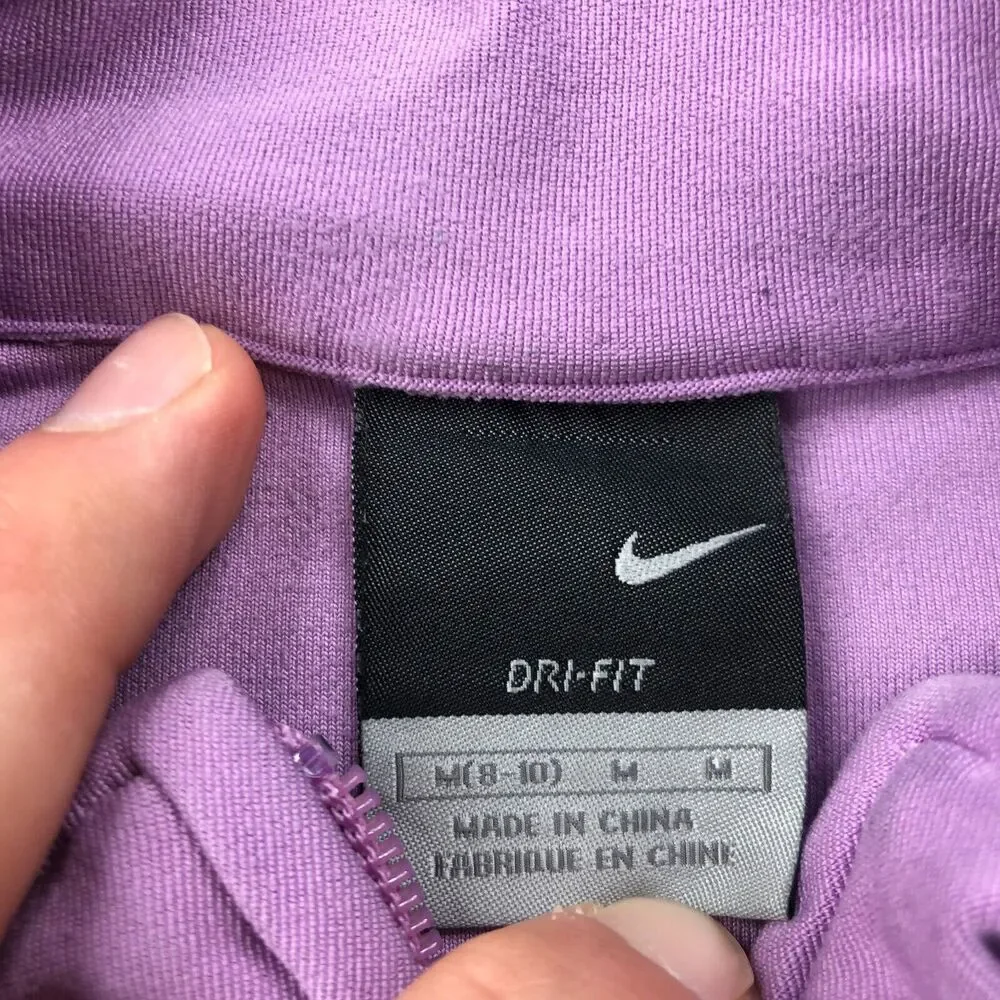 Nike Jacket Womens Medium Purple Full Zip Track Running Hiking Dri Fit Y2K VTG * - Picture 7 of 13
